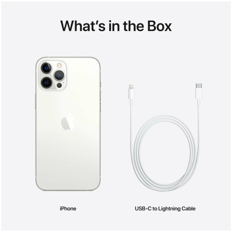 12 Pro Max Silver box Apple iPhone 12 Pro Max, Dual SIM, 128GB, Silver - Image 2
