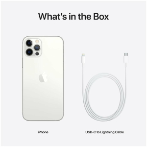 12 Pro Silver box Apple iPhone 12 Pro, Single SIM, 128GB, Silver GetWired Tronics