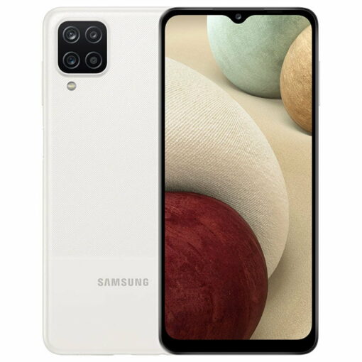 Samsung Galaxy A12 128GB 4GB RAM, White GetWired Tronics