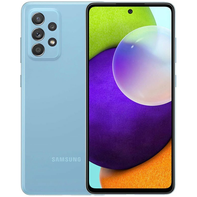 Samsung Galaxy A52 Duos 128GB Blue 1 1 Samsung Galaxy A52, 128GB 6GB RAM, Awesome Blue