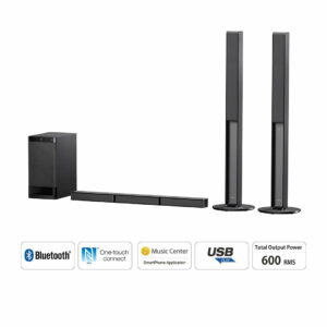 HT RT40 2 Sony HT-RT40 Real 5.1ch Dolby Digital Tall boy Soundbar Home Theatre System GetWired Tronics