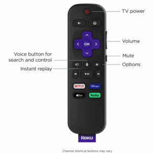 Roku steaming stick 4k 3 Roku Streaming Stick 4K Streaming Device 4K/HDR/Dolby Vision with Roku Voice Remote and TV Controls GetWired Tronics