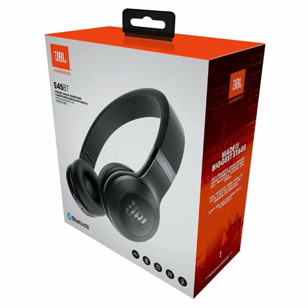 jbl e45bt black 4 JBL E45BT On-Ear Wireless Headphones Black - Image 4