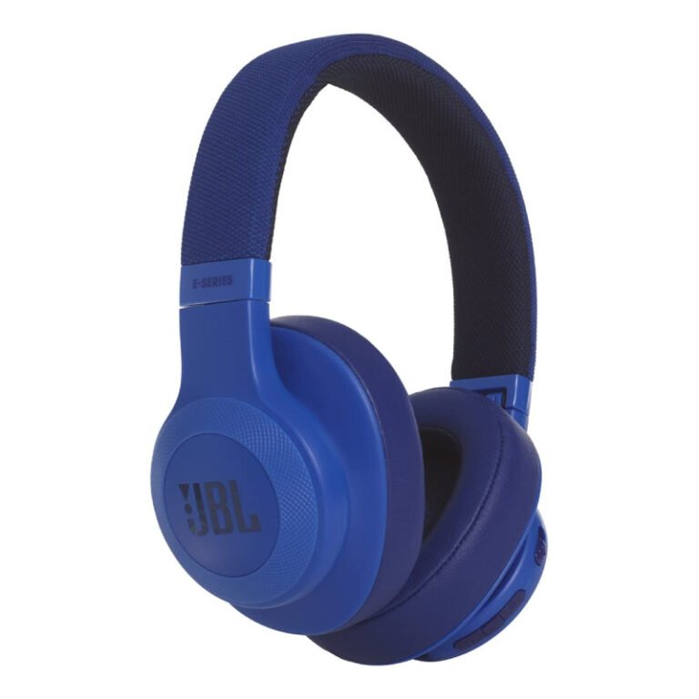 JBL E55BT Over-Ear Wireless Headphones Blue