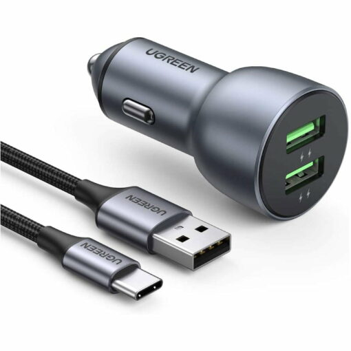 UGREEN USB Car Charger Quick Charge 36W - 12V GetWired Tronics