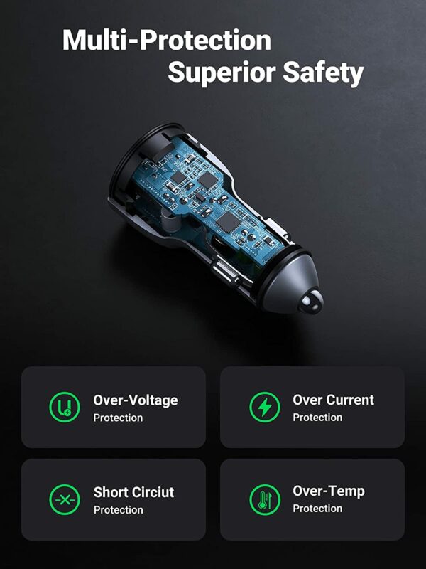 UGREEN USB Car Charger Quick 5 UGREEN USB Car Charger Quick Charge 36W - 12V - Image 5