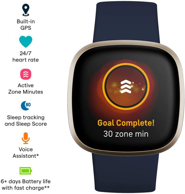 Fitbit Versa 3 Health & Fitness Smartwatch - Image 2