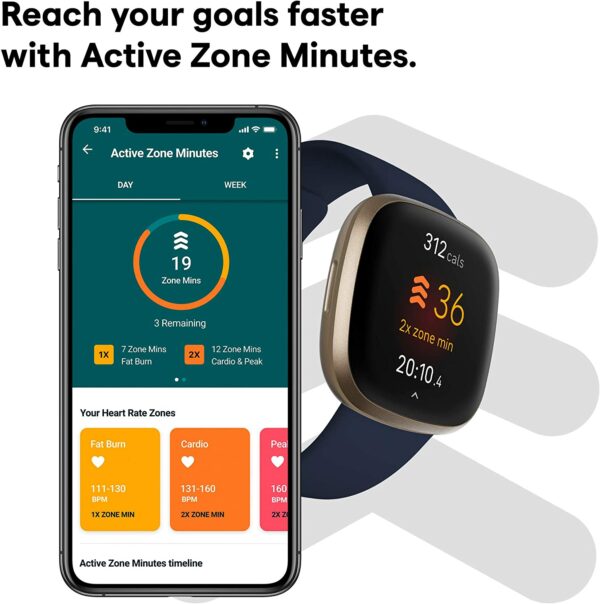 Fitbit Versa 3 Health & Fitness Smartwatch - Image 4