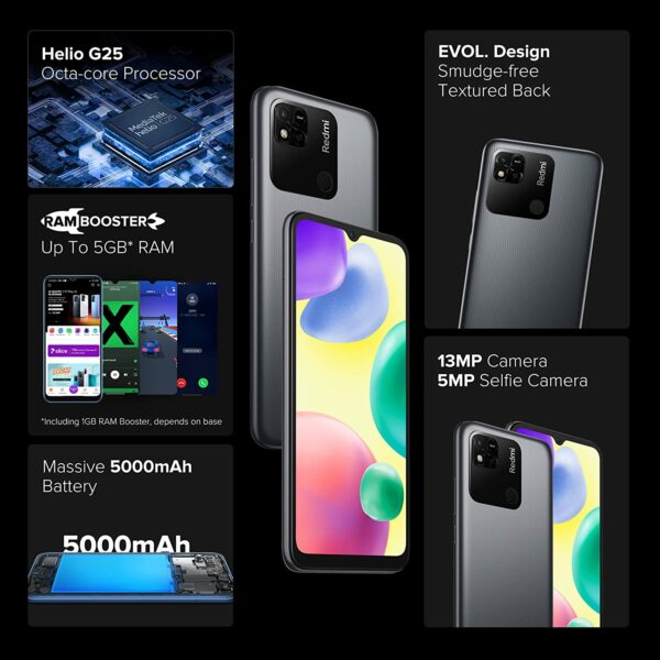 redmi 10a graphite gray 2 Xiaomi Redmi 10A - Image 2