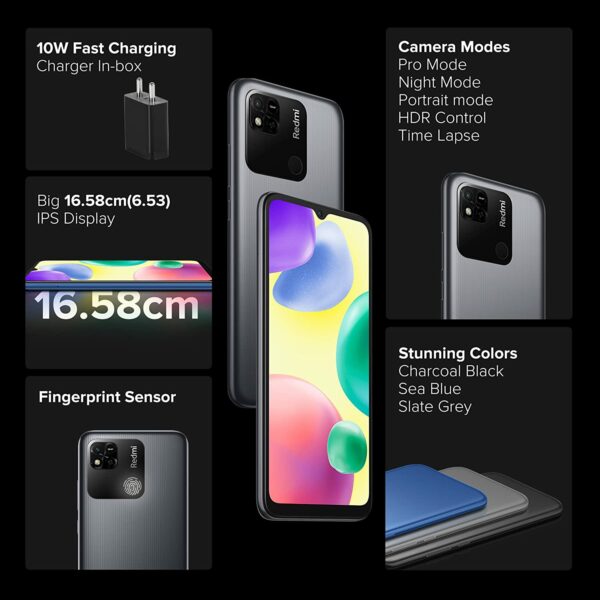 redmi 10a graphite gray 3 Xiaomi Redmi 10A - Image 3