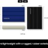 Samsung T7 Shield, Portable External SSD, up to 1050MB/s GetWired Tronics