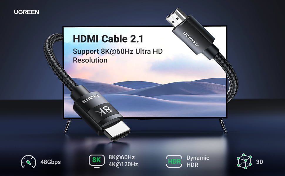 UGREEN HDMI 2.1 Cable 8K 48Gbps