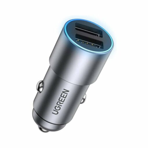 UGREEN Car Charger 24W 4.8A Dual USB GetWired Tronics