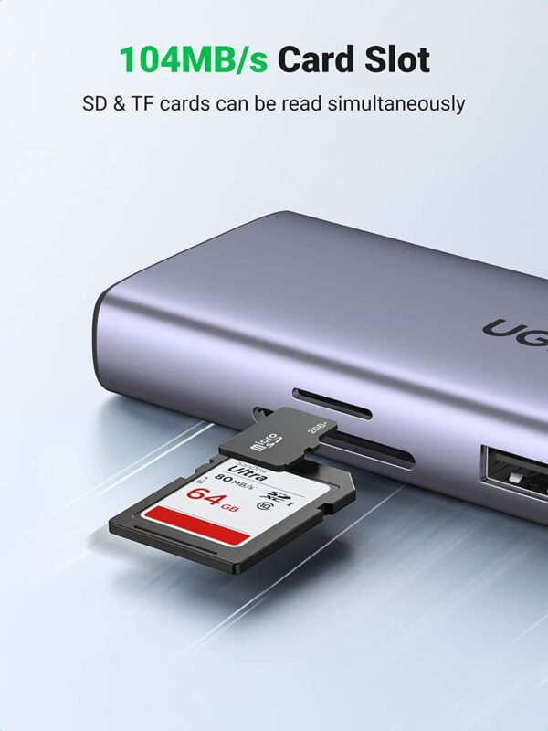 ugreen usb hub dual hdmi 5 UGREEN USB C Hub Dual HDMI Adapter 9 in 1 - Image 5