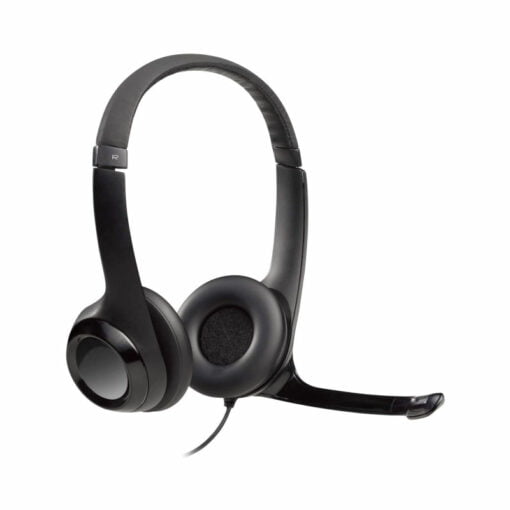 Logitech H390 Wired Headset, Stereo Headphones with Noise-Cancelling Microphone GetWired Tronics