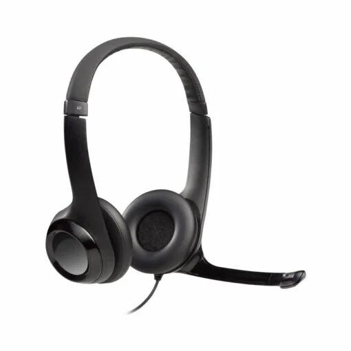 Logitech H390 Wired Headset, Stereo Headphones with Noise-Cancelling Microphone