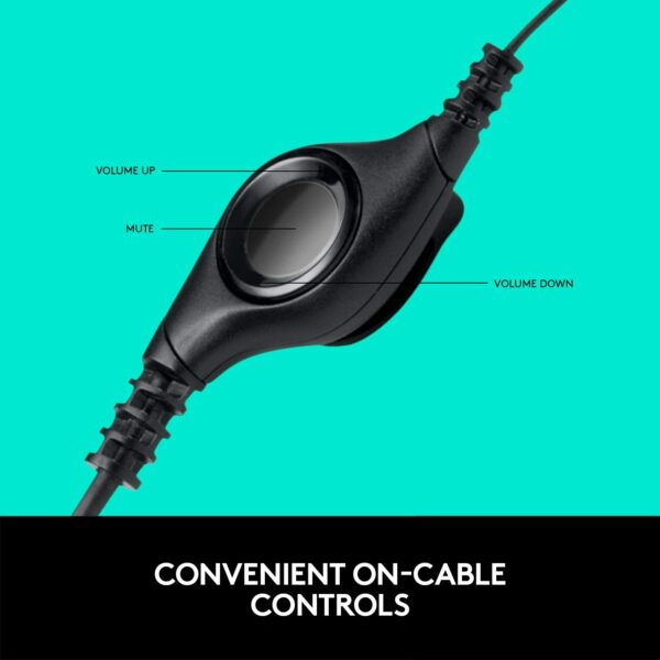 Logitech H390 Wired Headset, Stereo Headphones with Noise-Cancelling Microphone - Image 3