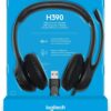 Logitech H390 Wired Headset, Stereo Headphones with Noise-Cancelling Microphone GetWired Tronics
