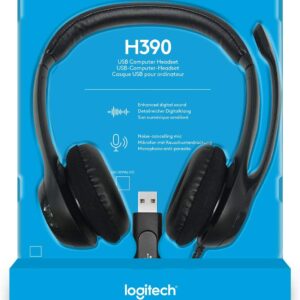 Logitech h390 wired 7 Logitech H390 Wired Headset, Stereo Headphones with Noise-Cancelling Microphone GetWired Tronics