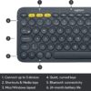 Logitech K380 Multi-Device Bluetooth Keyboard GetWired Tronics