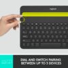 Logitech K480 Wireless Multi-Device Keyboard for Windows, macOS, iPadOS, Android or Chrome OS GetWired Tronics