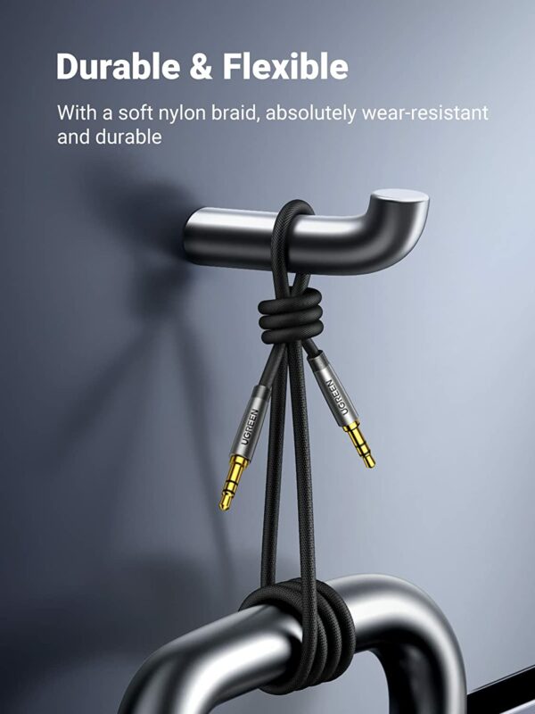 UGREEN 3.5mm Audio Cable Nylon Braided Aux Cord Male to Male Stereo Hi-Fi Sound - Image 5