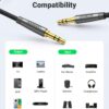 UGREEN 3.5mm Audio Cable Nylon Braided Aux Cord Male to Male Stereo Hi-Fi Sound GetWired Tronics