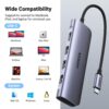 ugreen 6in1 usb hub 5 UGREEN USB C Hub, 6-in-1 USB C to USB Adapter GetWired Tronics