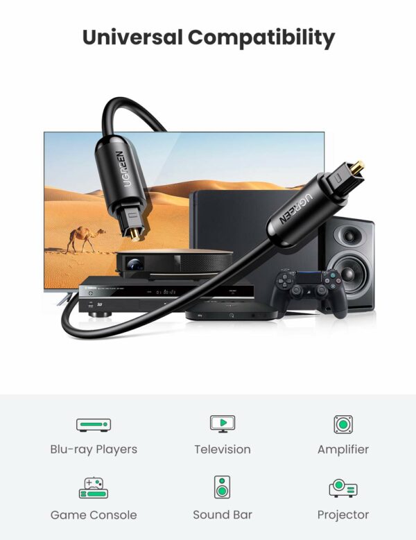UGREEN Optical Audio Cable Fiber - 3m - Image 5