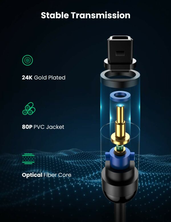 UGREEN Optical Audio Cable Fiber - 3m - Image 4