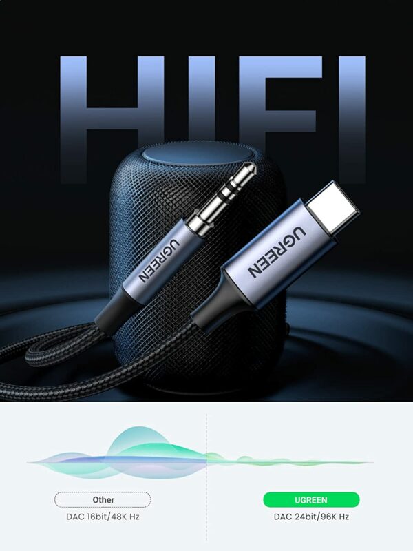 ugreen usb c 3 5mm adapter 3 UGREEN USB C to 3.5mm Audio Adapter - Image 3