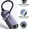 ugreen usb c ethernet adapter 4 UGREEN USB C to Ethernet Adapter Gigabit RJ45 to Thunderbolt 3 GetWired Tronics