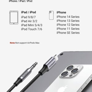 ugreen lighting 3 5mm cable 4 UGREEN 3.5mm to Lightning MFi Certified Audio Cable GetWired Tronics