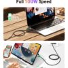 ugreen usb c usb c cable 2 UGREEN USB C to USB C Cable 100W Fast Charge GetWired Tronics