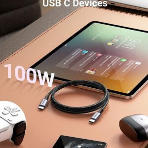 ugreen usb c usb c cable 3 UGREEN USB C to USB C Cable 100W Fast Charge GetWired Tronics