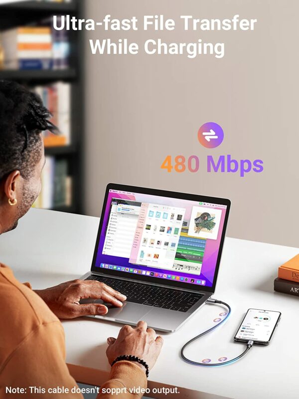 ugreen usb c usb c cable 4 UGREEN USB C to USB C Cable 100W Fast Charge - Image 4