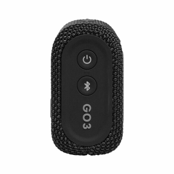 jbl go3 black 1 JBL GO 3 Portable Speaker with Bluetooth, Built-in Battery, Waterproof and Dustproof - Image 2