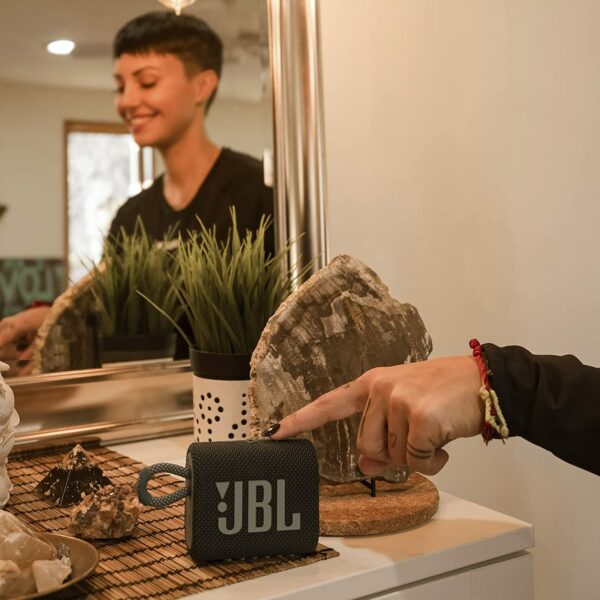 jbl go3 black 2 JBL GO 3 Portable Speaker with Bluetooth, Built-in Battery, Waterproof and Dustproof - Image 3