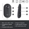 Logitech Pebble M350 Wireless Mouse with Bluetooth or USB GetWired Tronics