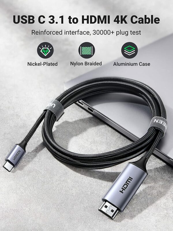 UGREEN USB C to HDMI Cable 4K@60Hz - Image 6