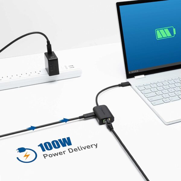 Cable Matters USB C to Gigabit Ethernet Adapter for Chromecast with Google TV - Image 4