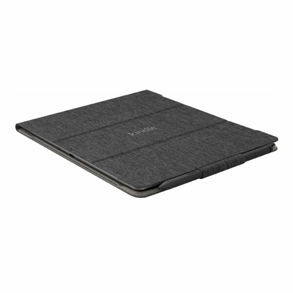 kindle scribe folio fabric cover black 1 Amazon Kindle Scribe Fabric Folio Cover with Magnetic Attach - Image 2