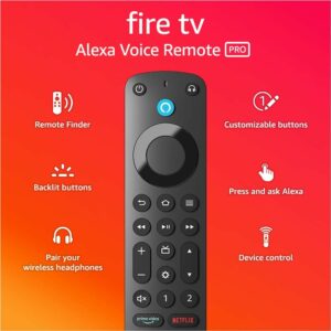 alexa fire tv voice remote 2 Alexa Fire TV Voice Remote Pro, includes remote finder, backlit buttons GetWired Tronics
