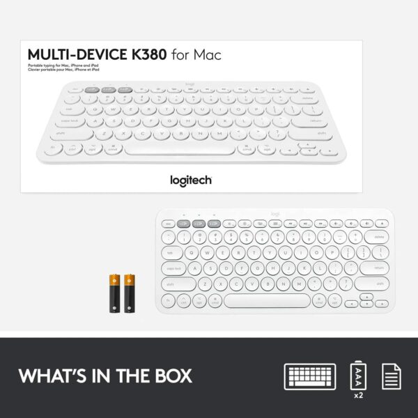 logitech k380 keyboard for mac 5 Logitech K380 Multi-Device Bluetooth Keyboard for Mac - Image 5