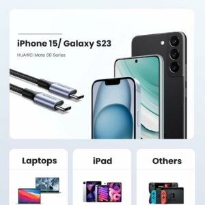 ugreen usb c 60 cable c UGREEN USB C Charger Cable 60W USB C Cable PD 3.0 GetWired Tronics